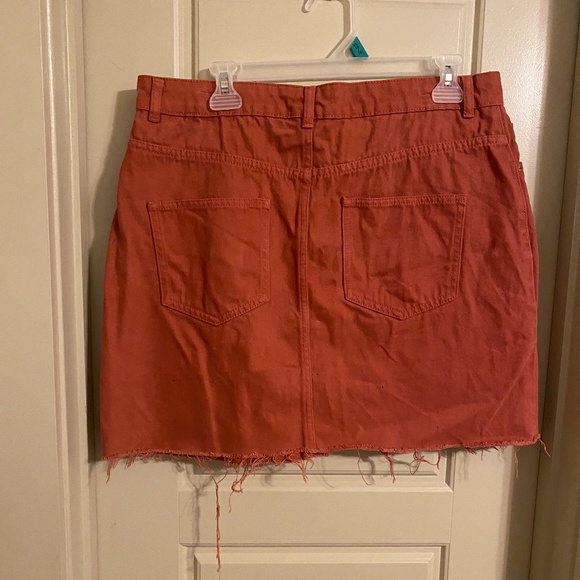 ASOS rust denim pelmet skirt - Picture 4 of 5